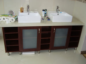 Vanity in Mahogany