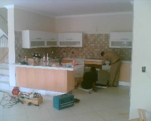 Beech Veneer & Painted Supawood Combination