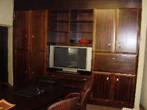 Mahogany Veneer & Solid - Office Display & Storage